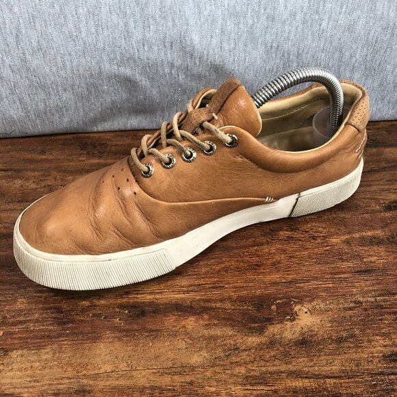 Sperry Gold Cup Men Size 8 Brown Tan Leather Sneakers Shoes Lace Up‎ - Picture 6 of 10